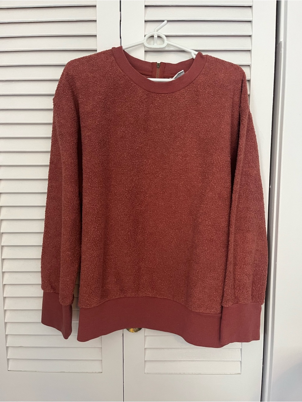 Ava & Viv textured pullover sweatshirt top 2x